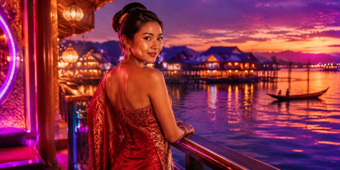 အိန္လေးကန်အနီး တိုက်ရိုက်ကာစီနိုကစားနေသည့် ပုံ